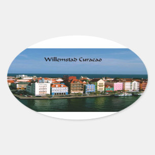 Willemstad Curacao Oval Sticker
