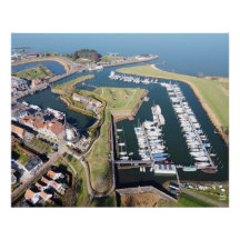 Willemstad in the Netherlands with modern port.