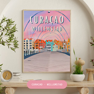 Willemstad : la beauté colorée de Curaçao Poster