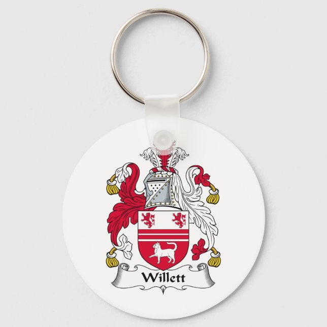 Willet Family Crest Key Ring (Front)