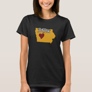 WILLEY IOWA IA USA Cute Souvenir Merch US City S T-Shirt