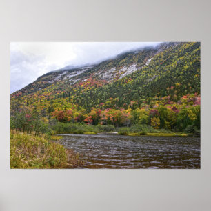 Willey Pond in Autumn. New Hmapshire Poster
