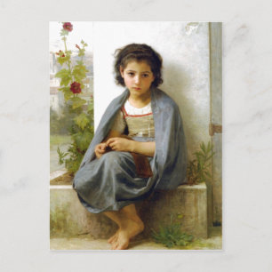 William-Adolphe Bouguereau (1825-1905) - The Littl Postcard