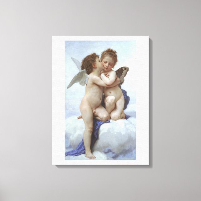 William Adolphe Bouguereau angels Canvas Print (Front)