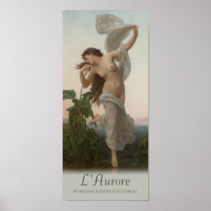 William-Adolphe Bouguereau Dawn L'aurore Cardstock Poster