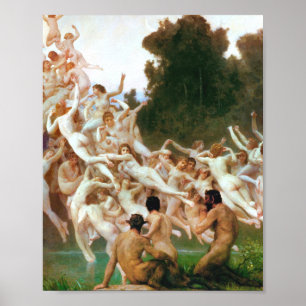 William Adolphe Bouguereau Les Oreades 1902 Poster
