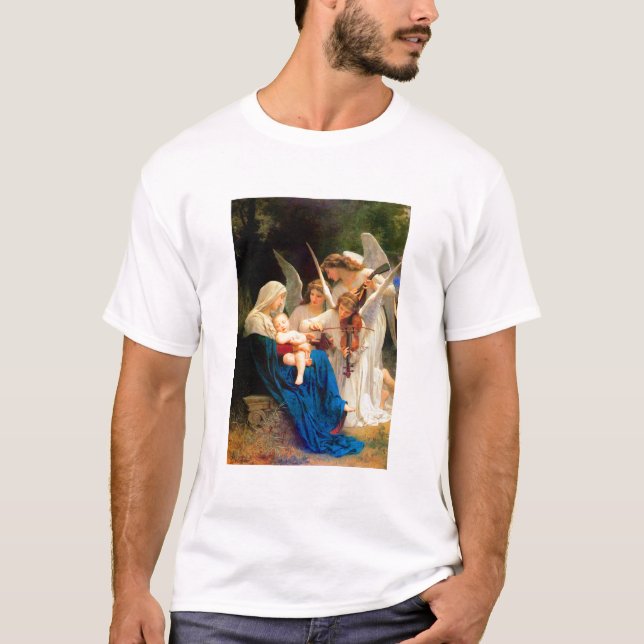 William Adolphe Bouguereau Song of the Angels T-Shirt (Front)