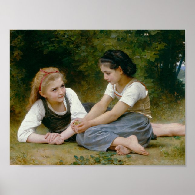 William-Adolphe Bouguereau - The Nut Gatherers Poster (Front)