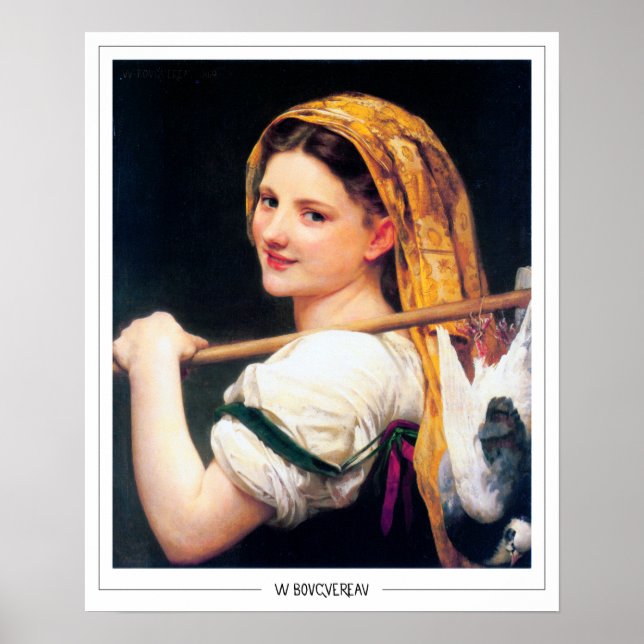 William-Adolphe Bouguereau Zedign Art Poster #16 (Front)