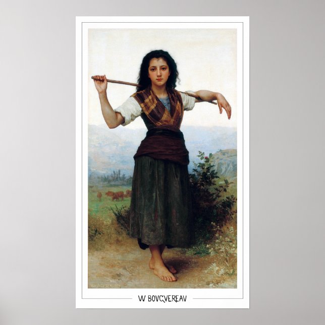 William-Adolphe Bouguereau Zedign Art Poster #7 (Front)