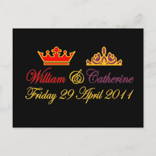 William and Catherine Royal Wedding Postcard