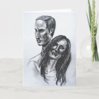 William and Kate Greeting Card