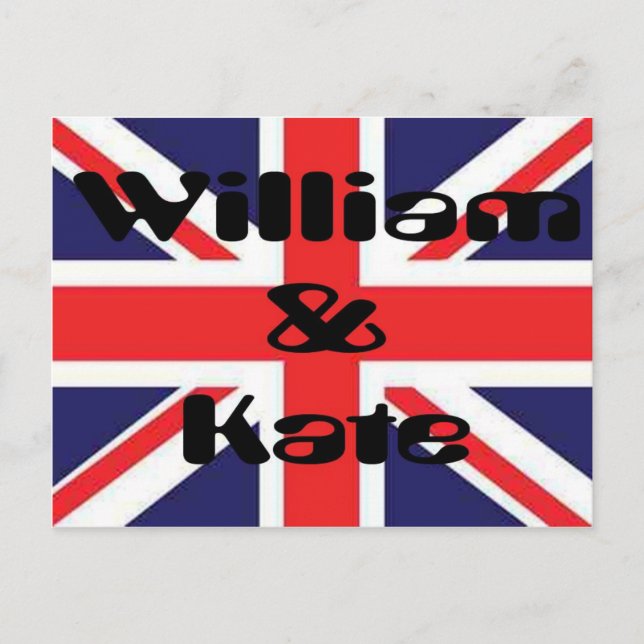 William and Kate Postcard (Front)
