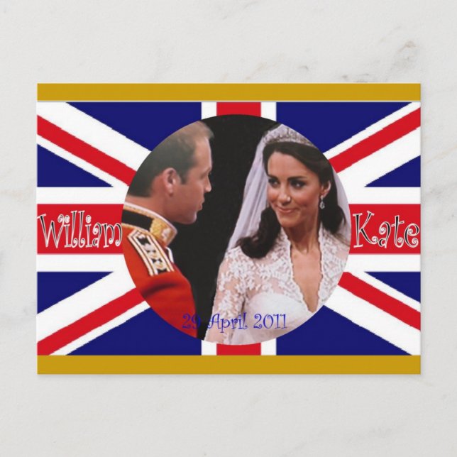 William and Kate Royal Wedding postcards (Front)