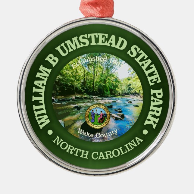 William B Umstead SP Metal Tree Decoration (Front)