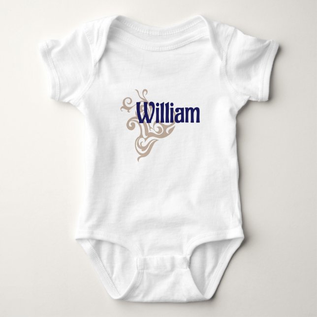 William Baby Bodysuit (Front)