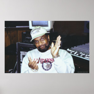 William Bell In Recording Studio 2008 Poster