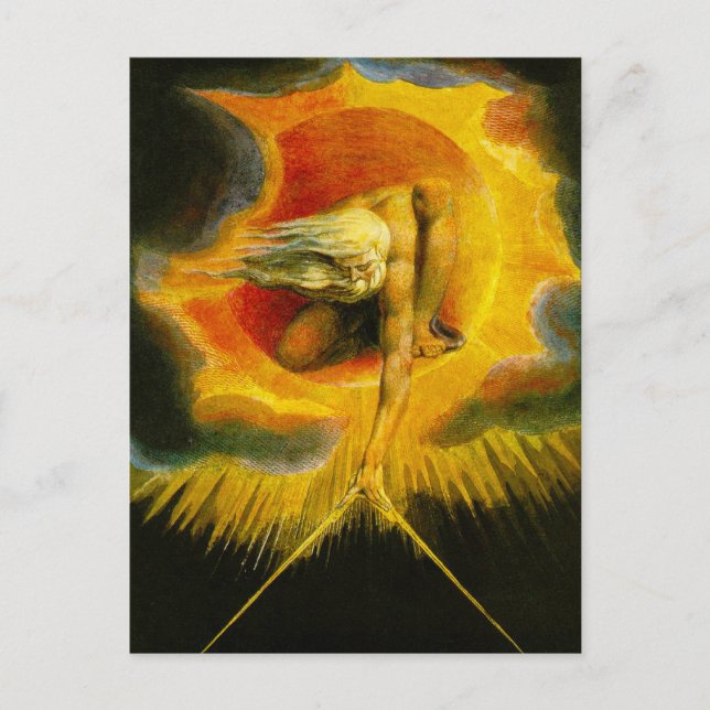 William Blake Ancient of Days Postcard (Front)