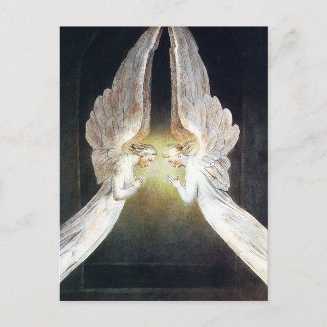 William Blake Angels Postcard (Front)
