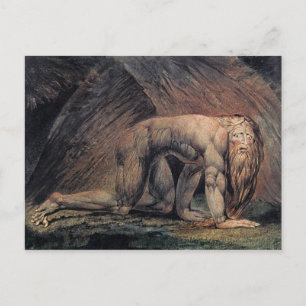 William Blake Art nebakanezer Postcard