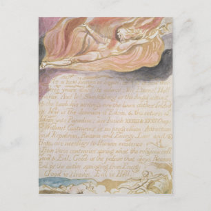 William Blake   "As a new heaven is begun" Postcard