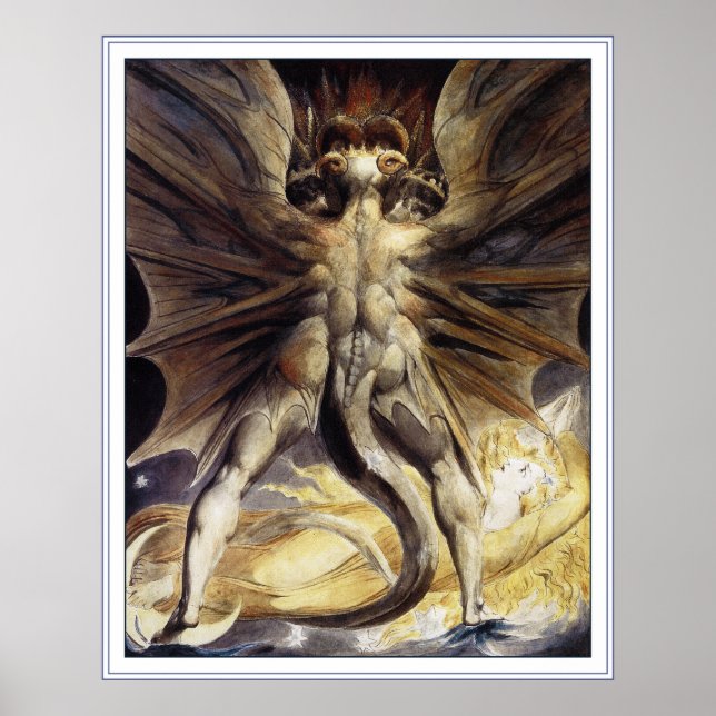 William Blake: Great Red Dragon - Poster Print (Front)