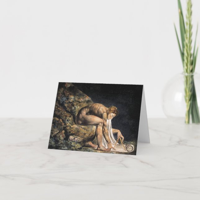 William Blake Isaac Newton Note Card (Front)