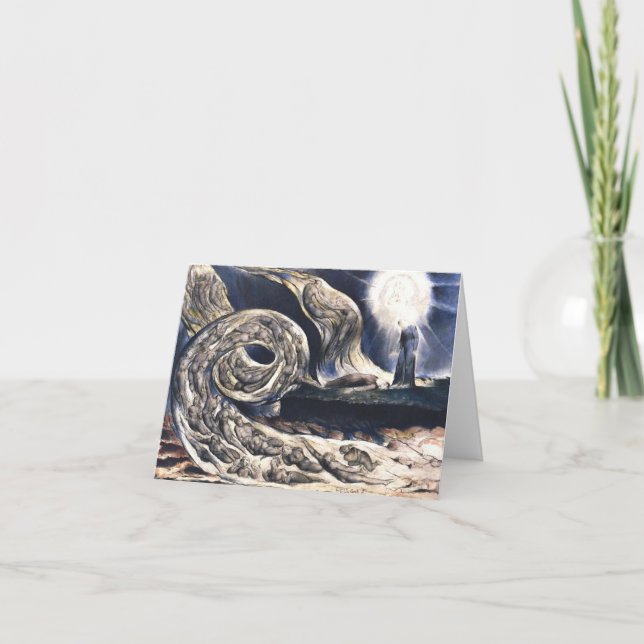 William Blake Lovers' Whirlwind illustrates Hell Card (Front)