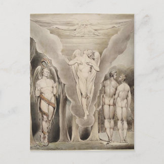 William Blake: Milton`s Paradise Lost Postcard