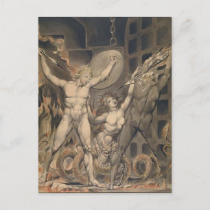 William Blake: Milton`s Paradise Lost Postcard