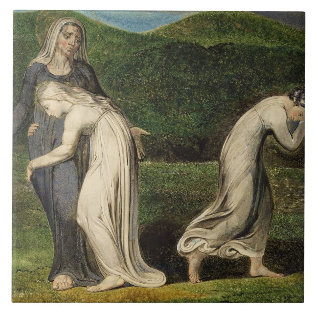 William Blake | Naomi entreating Ruth and Orpah to Tile (Front)