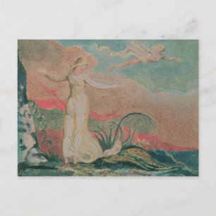 William Blake The Book of Thel; Plate 4 Thel in Postcard