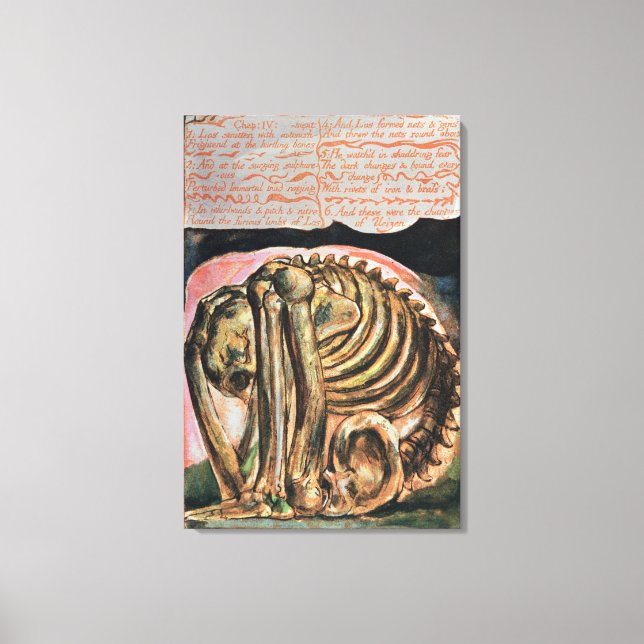 William Blake | The creation of Urizen in material Canvas Print (Front)
