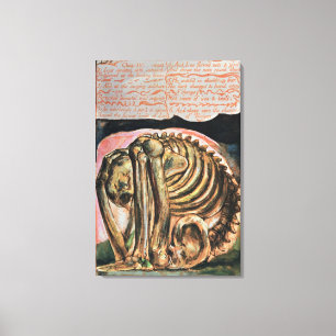 William Blake   The creation of Urizen in material Canvas Print