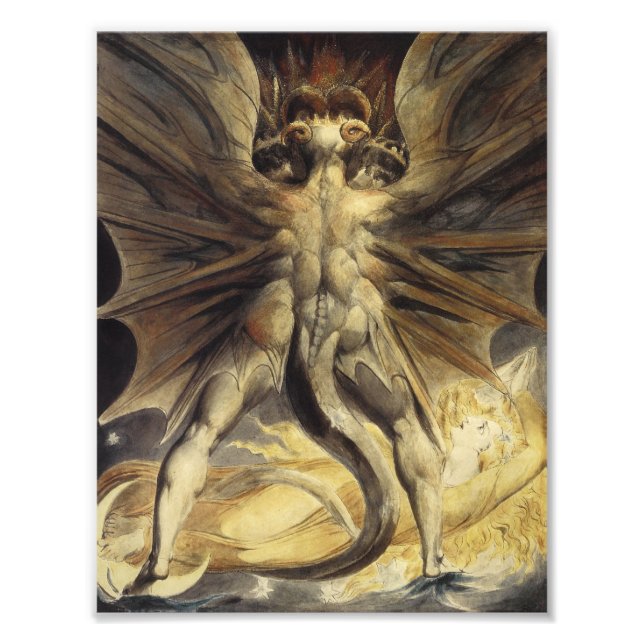 William Blake - The Great Red Dragon and the Woman Photo Print (Front)