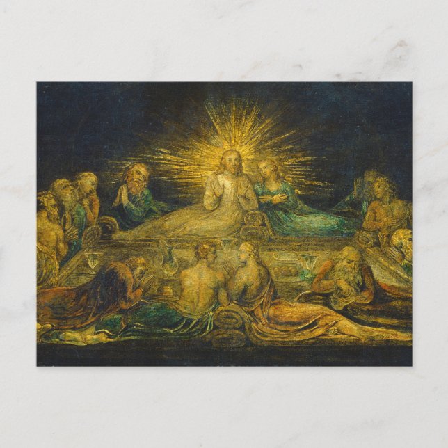 William Blake | The Last Supper, 1799 (tempera on  Postcard (Front)