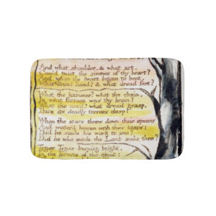 William Blake   'The Tyger', plate 36 (Bentley 42) Bath Mat