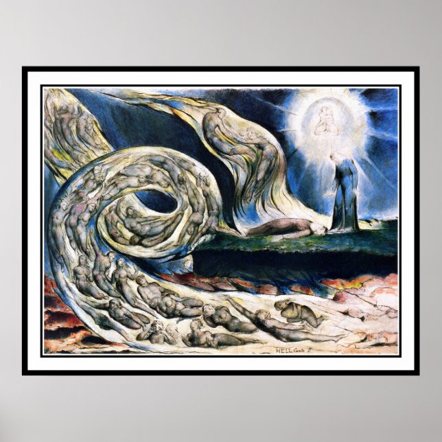 William Blake:  Whirlwind of Lovers Poster (Front)