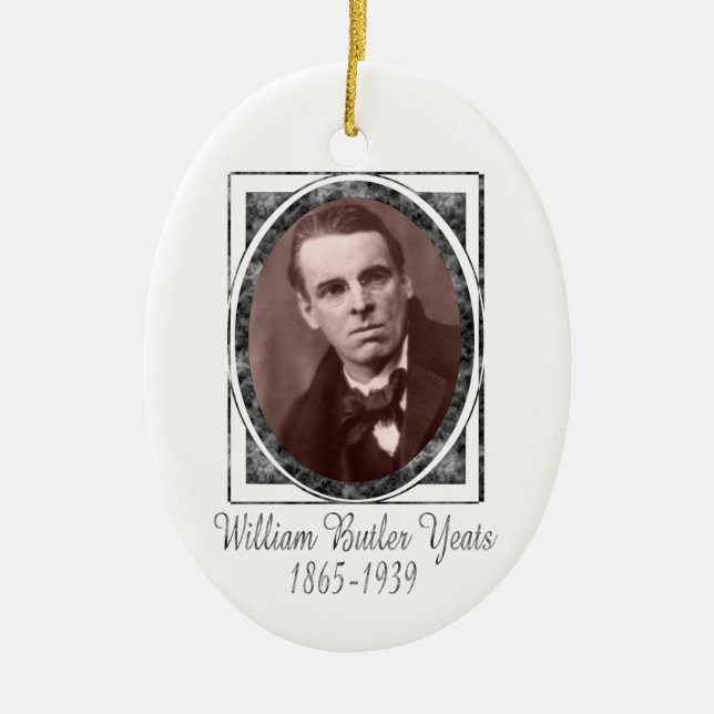 William Butler Yeats Ornament (Front)