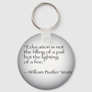 William Butler Yeats Quote Key Ring