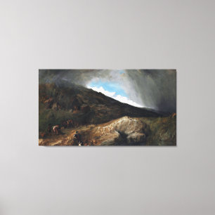 William Clarkson Stanfield Mountainous Landscape Canvas Print