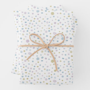 William Confetti Watercolor Dots Wrapping Paper