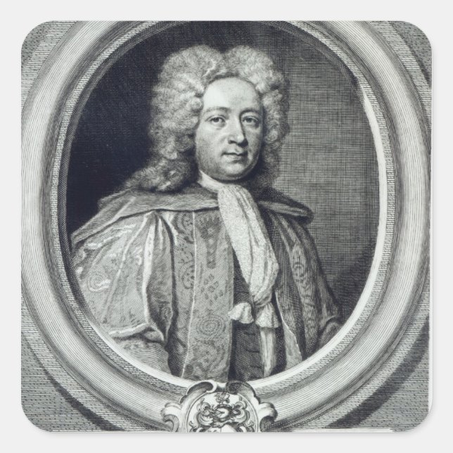 William Croft, engraved by George Vertue Square Sticker (Front)