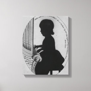 William Crotch Playing the Organ Canvas Print