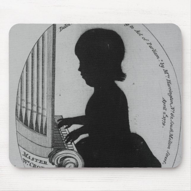William Crotch Playing the Organ Mouse Pad (Front)