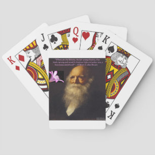 William Cullen Bryant Flower Poem Playing Cards