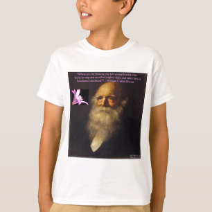 William Cullen Bryant Flower Poem T-Shirt