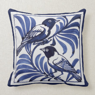 William De Morgan Birds Cushion