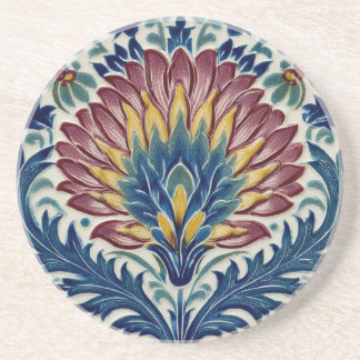 William De Morgan Oriental Flower Coaster