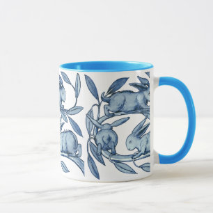 William De Morgan Rabbits Mug